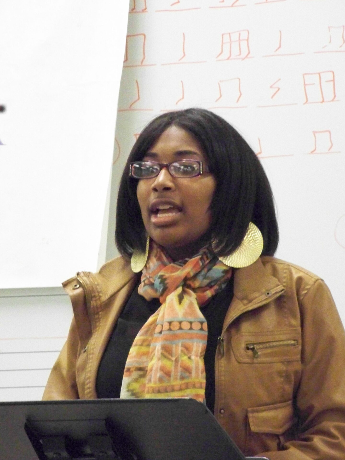 Ms. Pressley, a student at Sci Tech High, was one of the finalists in the Poetrty and Storytelling Contest for High School Students.