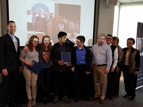 Read more about the article CUMBERLAND VALLEY WINS 2018 ACADEMIC WORLDQUEST COMPETITION!