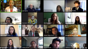 screenshot of interns webinar with senator pat toomey