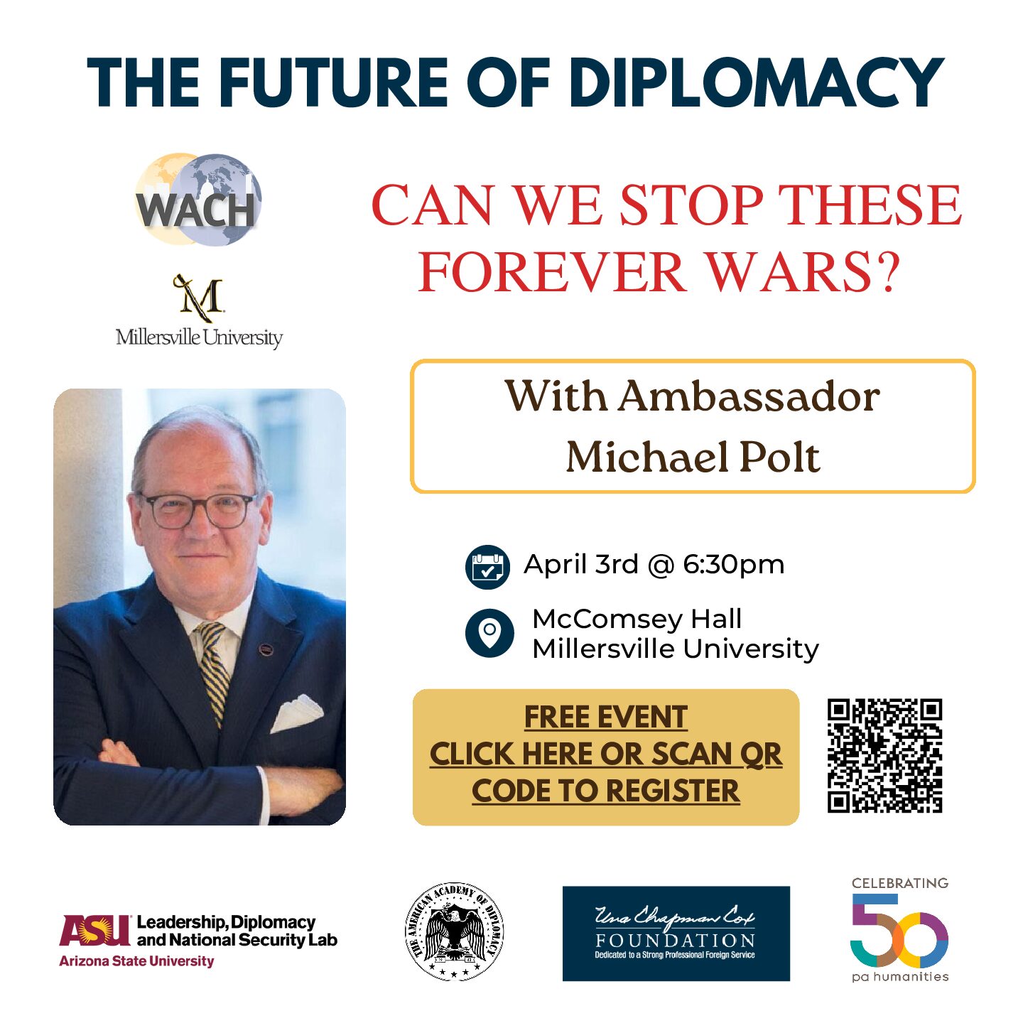 Read more about the article Forum with Ambassador Michael Polt – “The Future of Diplomacy”