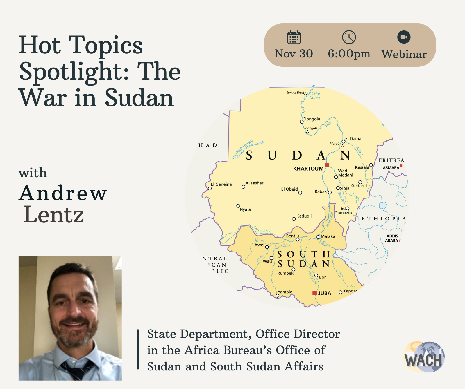 Read more about the article A Discussion on the War in Sudan with Andrew Lentz